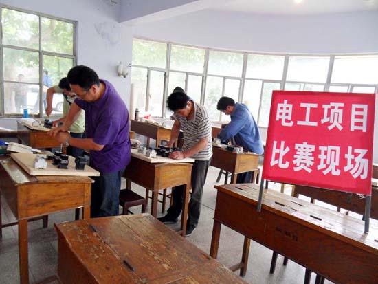 技术比武电工项目现场